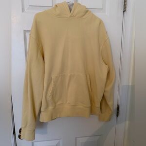 Old Navy - Oversized - Hoodie - Pale Yellow - Size L